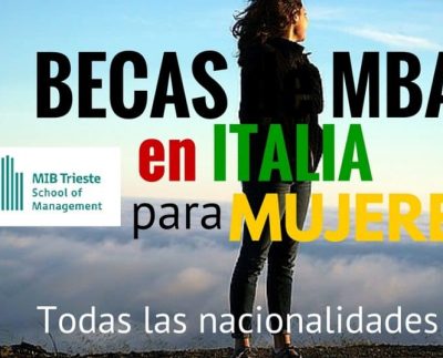 Becas para que mujeres cursen MBA en Italia. Cualquier nacionalidad