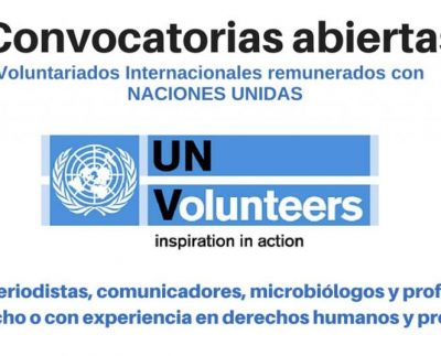 Voluntariados Naciones Unidas en diferentes paises