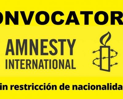 Convocatoria abierta con Amnistia Internacional