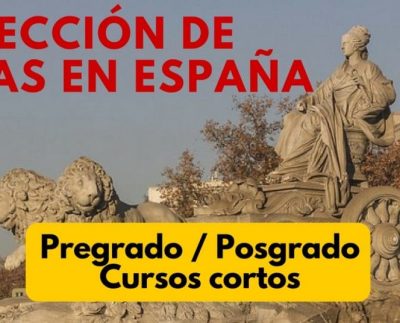 Colección de Becas en España. Pregrado, posgrado y cursos cortos – para todas las nacionalidades