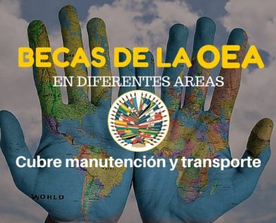 Programa de becas de la OEA – incluye matrícula, alimentación, manutención y pasajes.