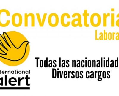 Convocatoria laboral con la organización internacional Peacebuilding