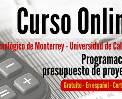 Curso online y gratuito sobre programación y presupuestos para proyectos