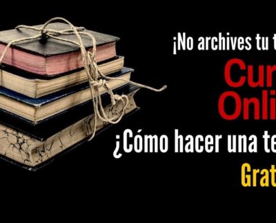 Curso online y gratuito sobre cómo hacer una tesis