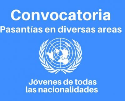 Convocatoria para pasantías con las Naciones Unidas para jóvenes de diferentes profesiones