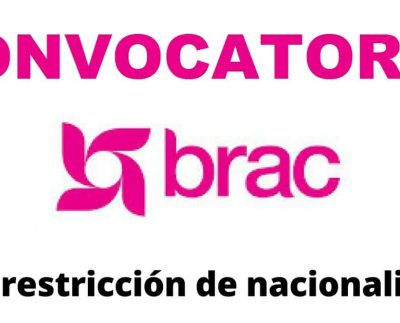 Convocatoria internacional con la organización internacional de progreso rural – Brac