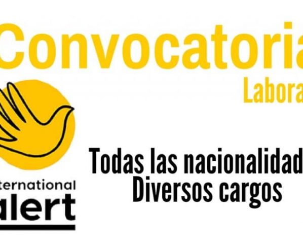 Convocatoria laboral con la organización internacional Peacebuilding