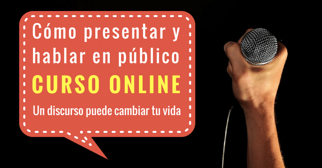 Curso online certificado : Cómo presentar y hablar en público