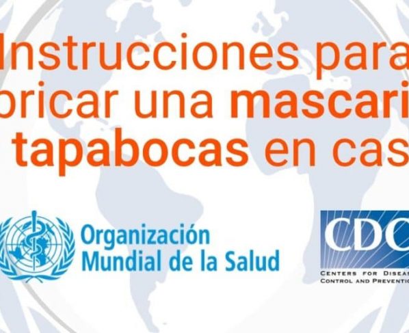 Instrucciones para fabricar tu mascarilla o tapabocas en casa.