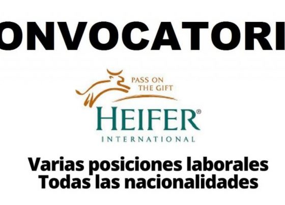 Convocatoria internacional HEIFER: organizacion que trabaja con las comunidades para poner fin al hambre y la pobreza
