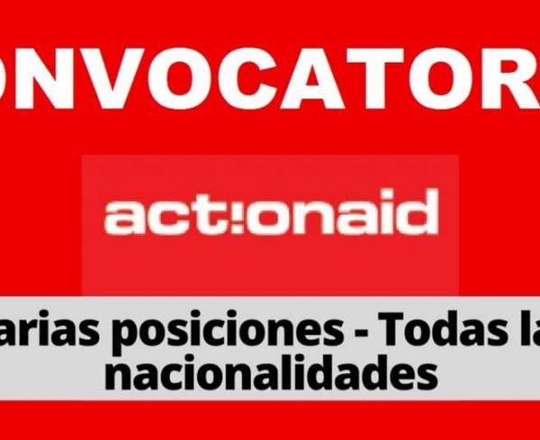 Convocatoria internacional con la organización Actionaid