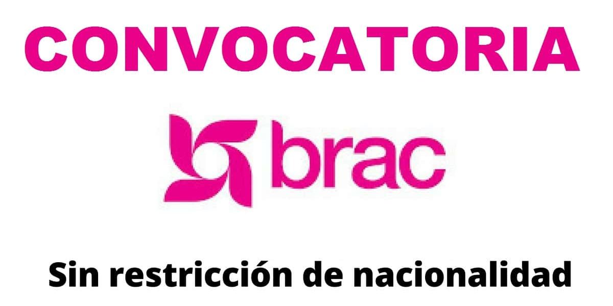 Convocatoria internacional con la organización internacional de progreso rural – Brac